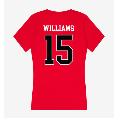 Rutgers - NCAA Football : Zilan Williams - Women's V-Neck T-Shirt-1