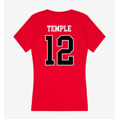 Rutgers - NCAA Men's Soccer : Jackson Temple - Women's V-Neck T-Shirt-1
