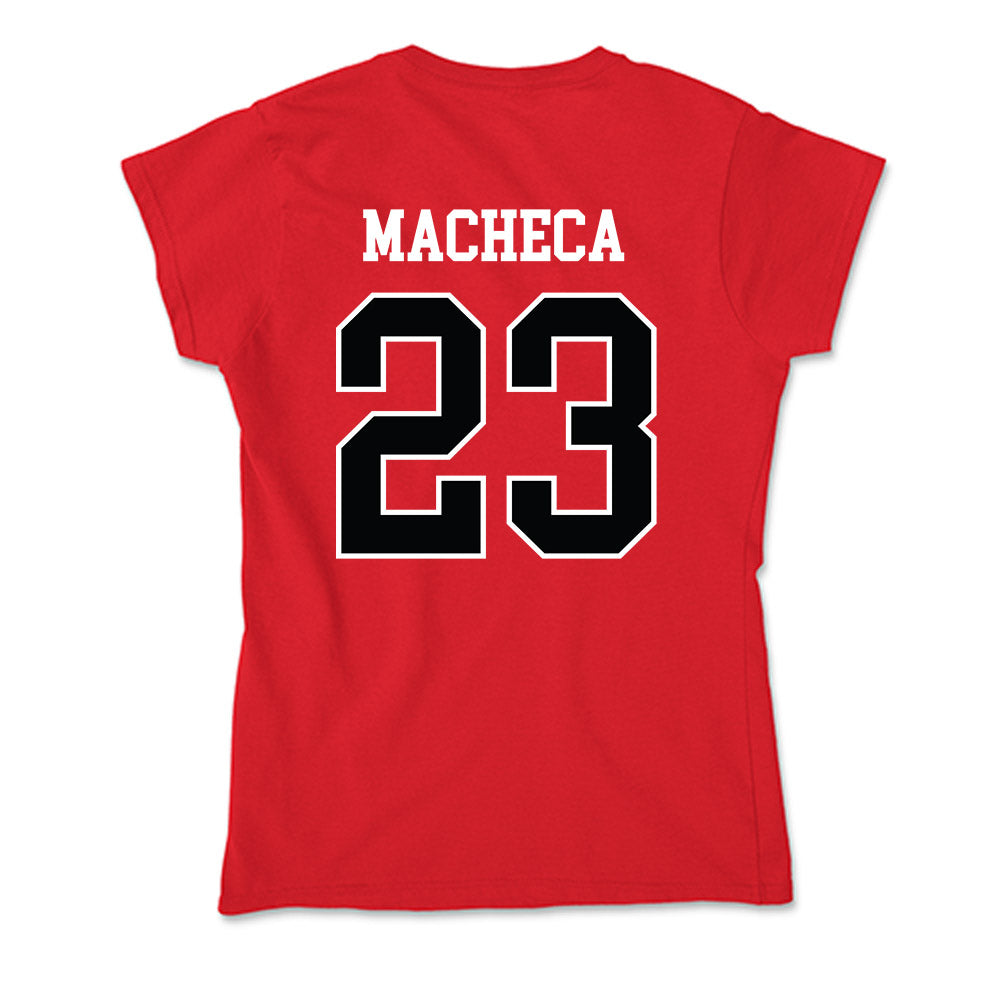 Rutgers - NCAA Men's Lacrosse : Andrew Macheca - Soft Style Women’s T-Shirt-1