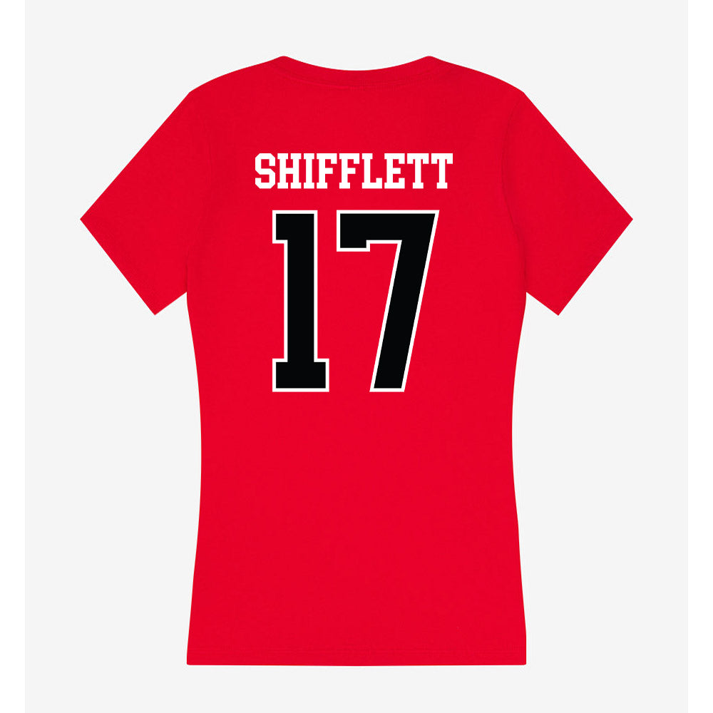 Rutgers - NCAA Softball : Brooke Shifflett - Women's V-Neck T-Shirt-1
