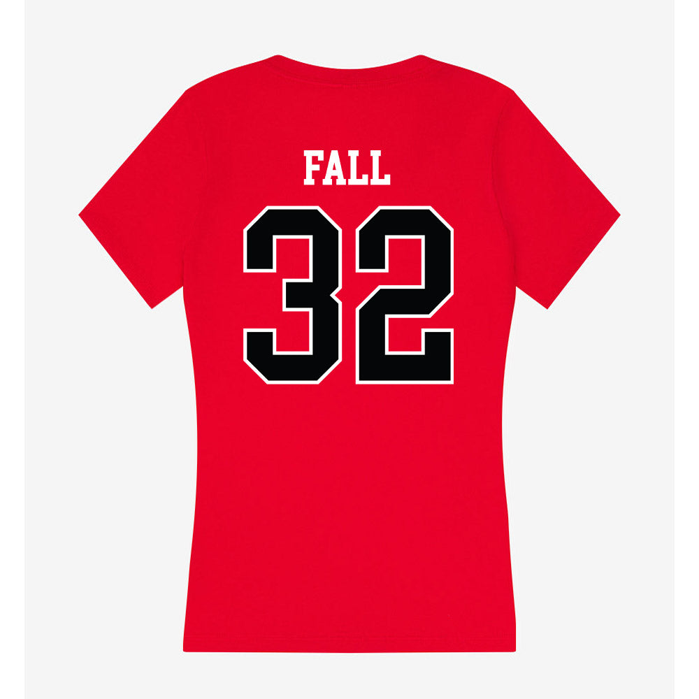 Rutgers - NCAA Men's Basketball : Baye Fall - Women's V-Neck T-Shirt-1