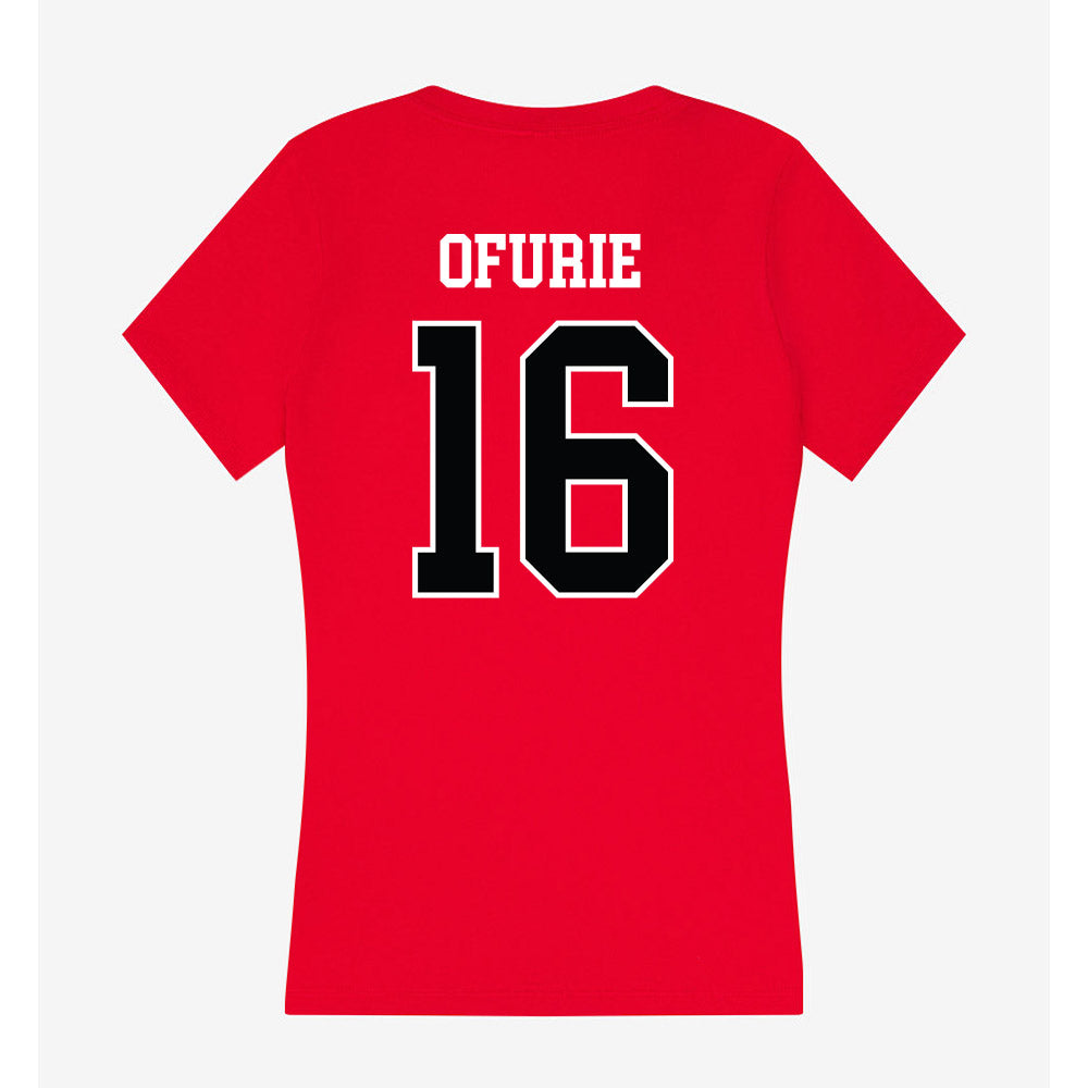 Rutgers - NCAA Football : Jesse Ofurie - Women's V-Neck T-Shirt-1