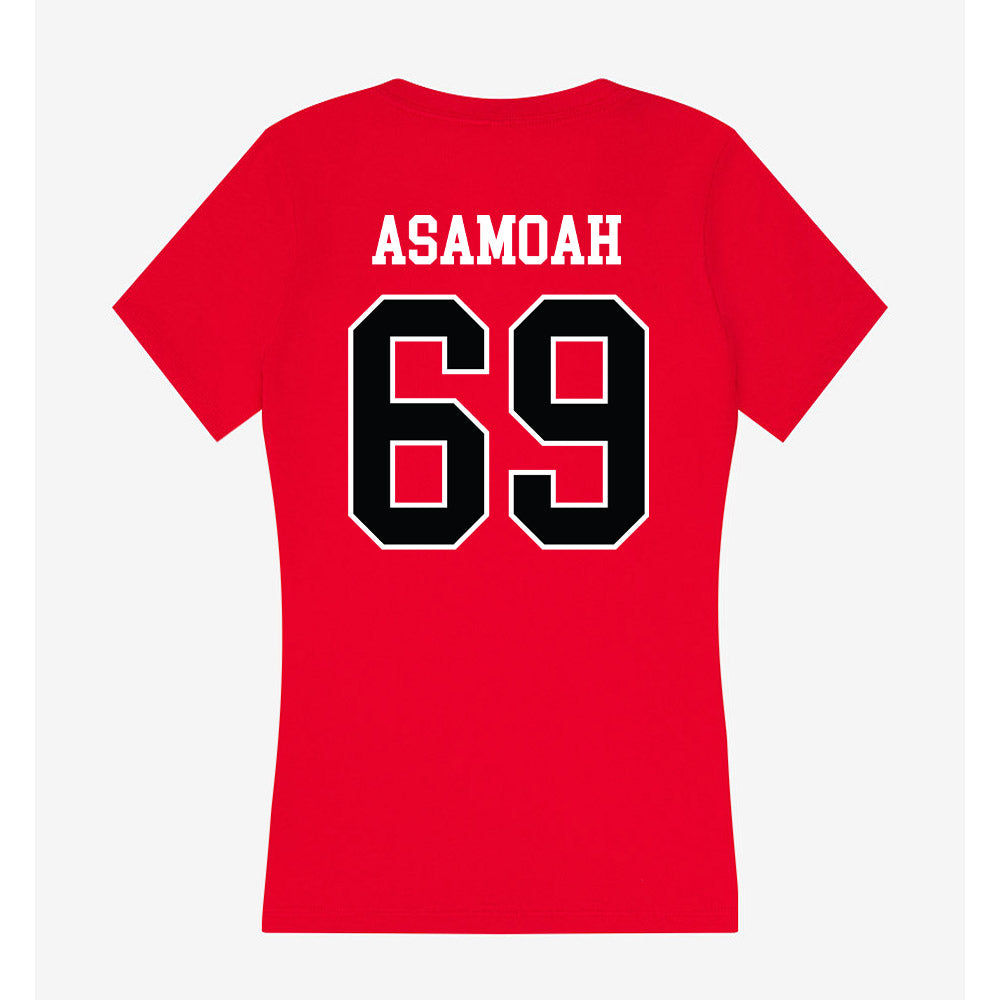 Rutgers - NCAA Football : Kwabena Asamoah - Women's V-Neck T-Shirt-1