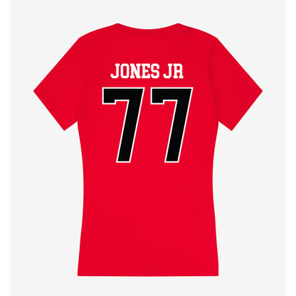 Rutgers - NCAA Football : Kenny Jones Jr - Women's V-Neck T-Shirt-1
