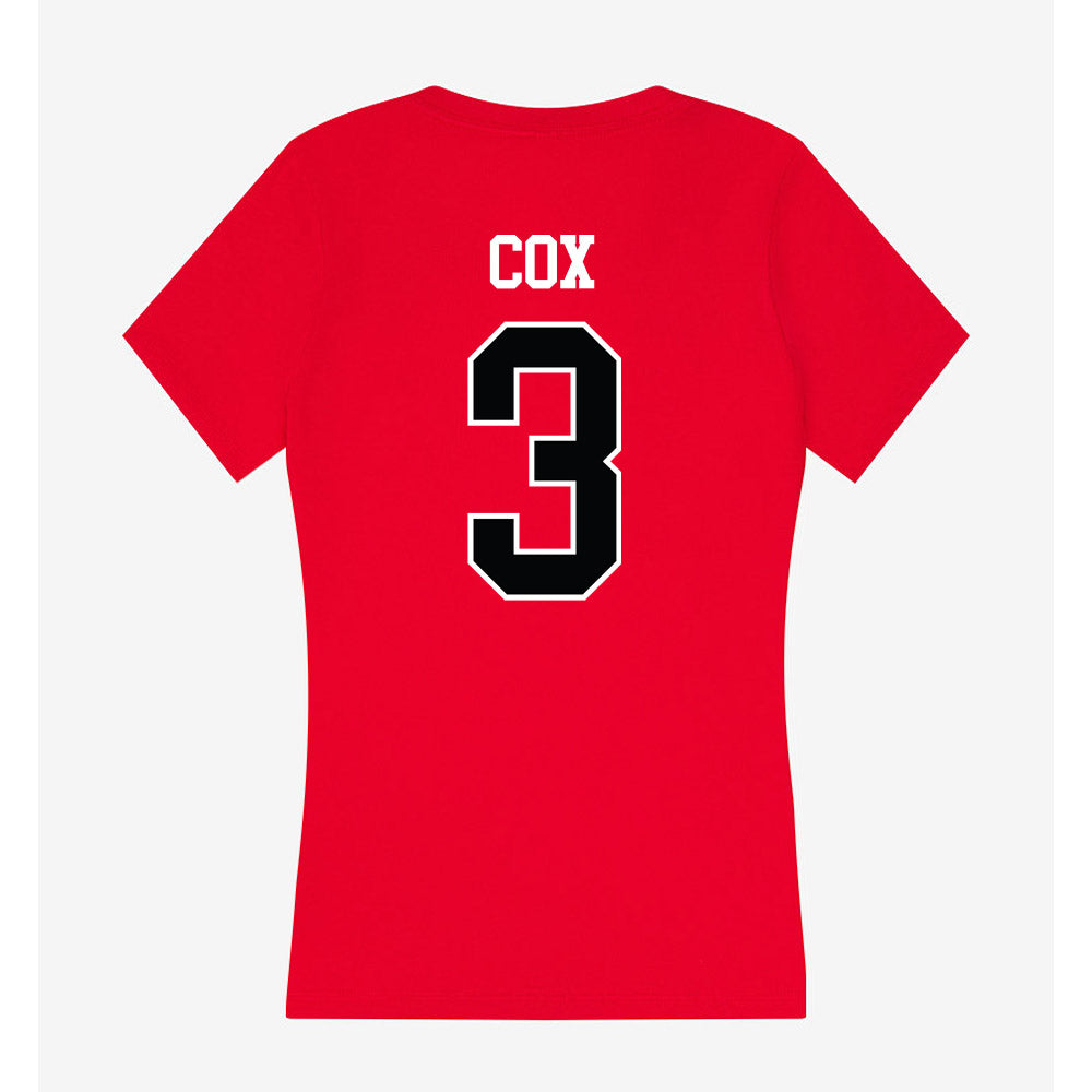 Rutgers - NCAA Women's Soccer : Abigail Cox - Women's V-Neck T-Shirt-1