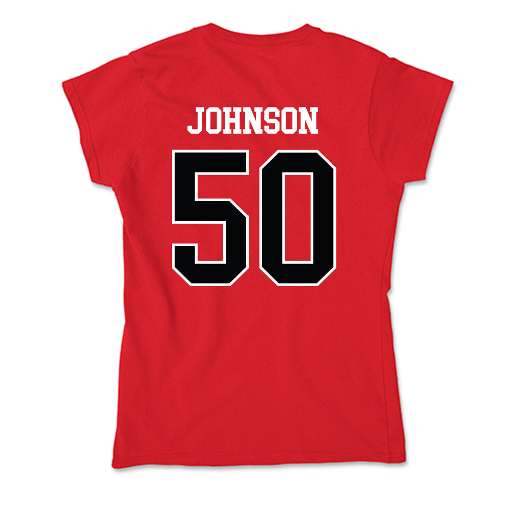 Rutgers - NCAA Softball : Dezaria Johnson - Soft Style Women’s T-Shirt-1