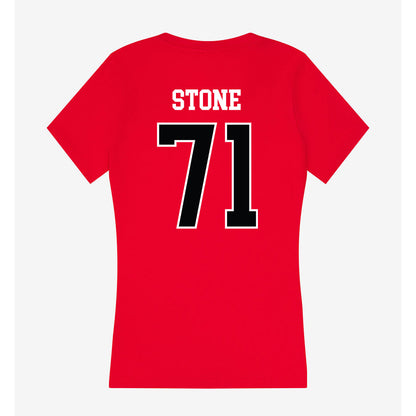 Rutgers - NCAA Football : John Stone - Women's V-Neck T-Shirt-1