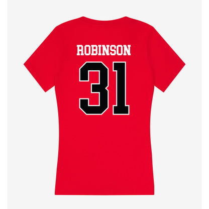 Rutgers - NCAA Football : Michael Robinson - Women's V-Neck T-Shirt-1