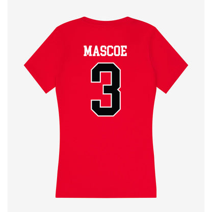 Rutgers - NCAA Football : Bo Mascoe - Women's V-Neck T-Shirt-1