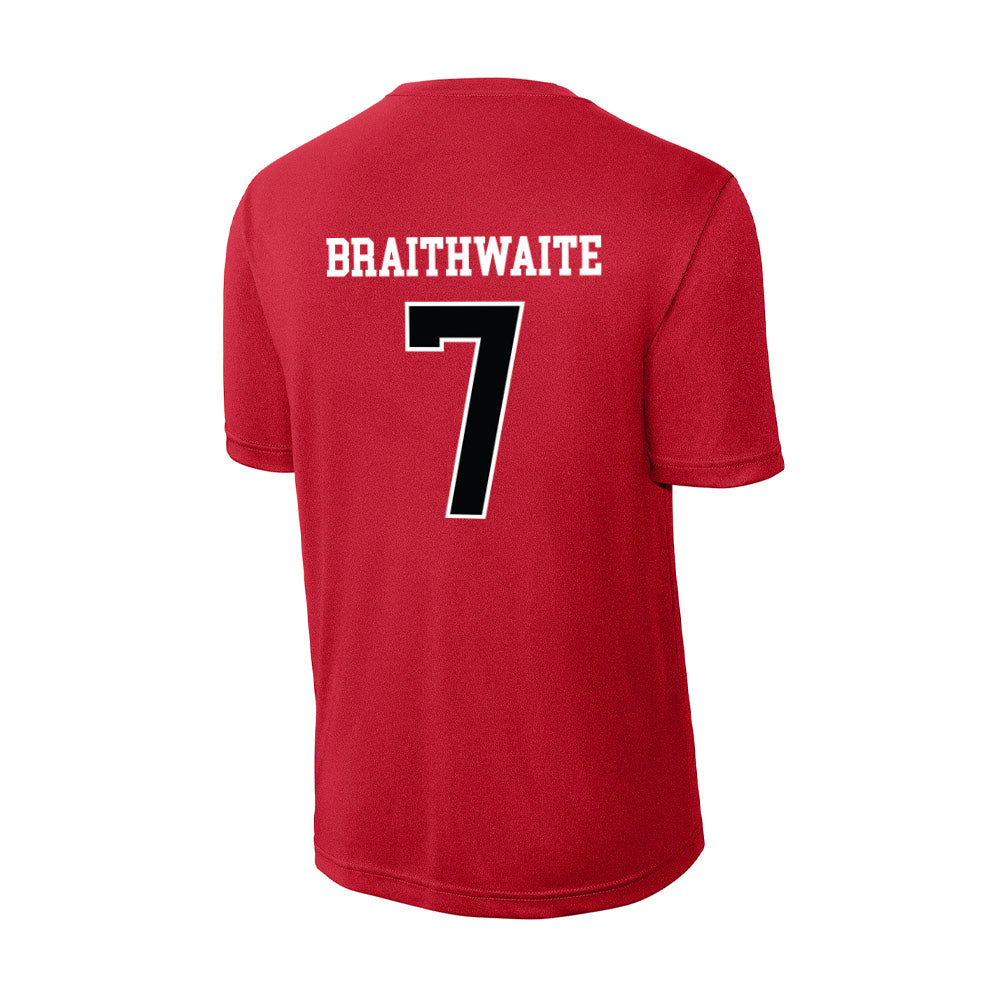 Rutgers - NCAA Football : Dylan Braithwaite - Activewear T-Shirt-1