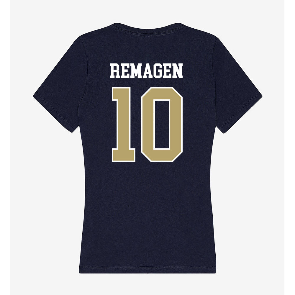 Georgia Tech - NCAA Men's Basketball : Davi Remagen - Women's V-Neck T-Shirt-1