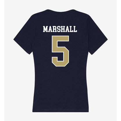 Georgia Tech - NCAA Men's Basketball : Peyton Marshall - Women's V-Neck T-Shirt-1