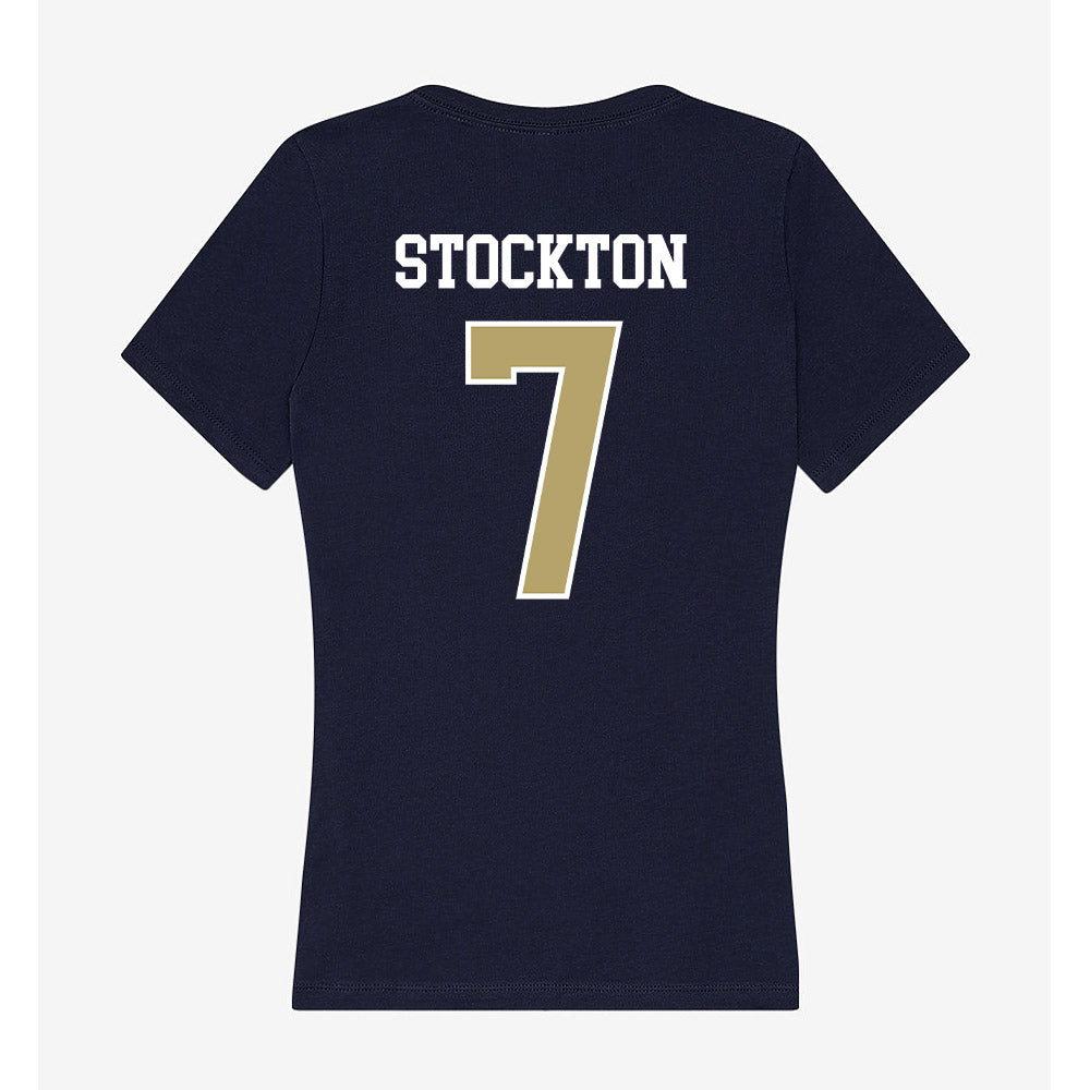 Georgia Tech - NCAA Football : Bailey Stockton - Women's V-Neck T-Shirt-1