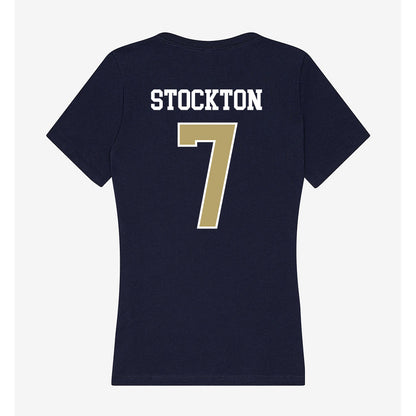 Georgia Tech - NCAA Football : Bailey Stockton - Women's V-Neck T-Shirt-1