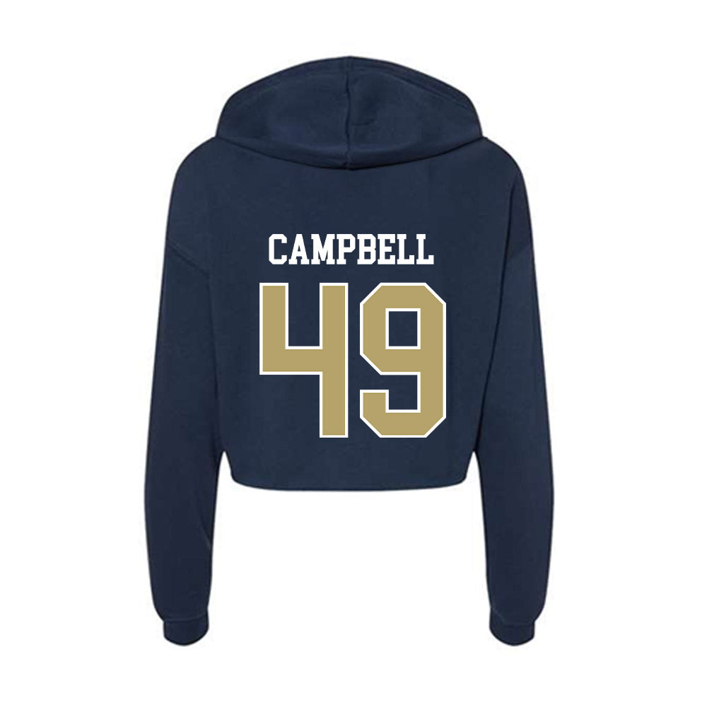 Georgia Tech - NCAA Baseball : Kayden Campbell - Women's Crop Fleece Hoodie-1