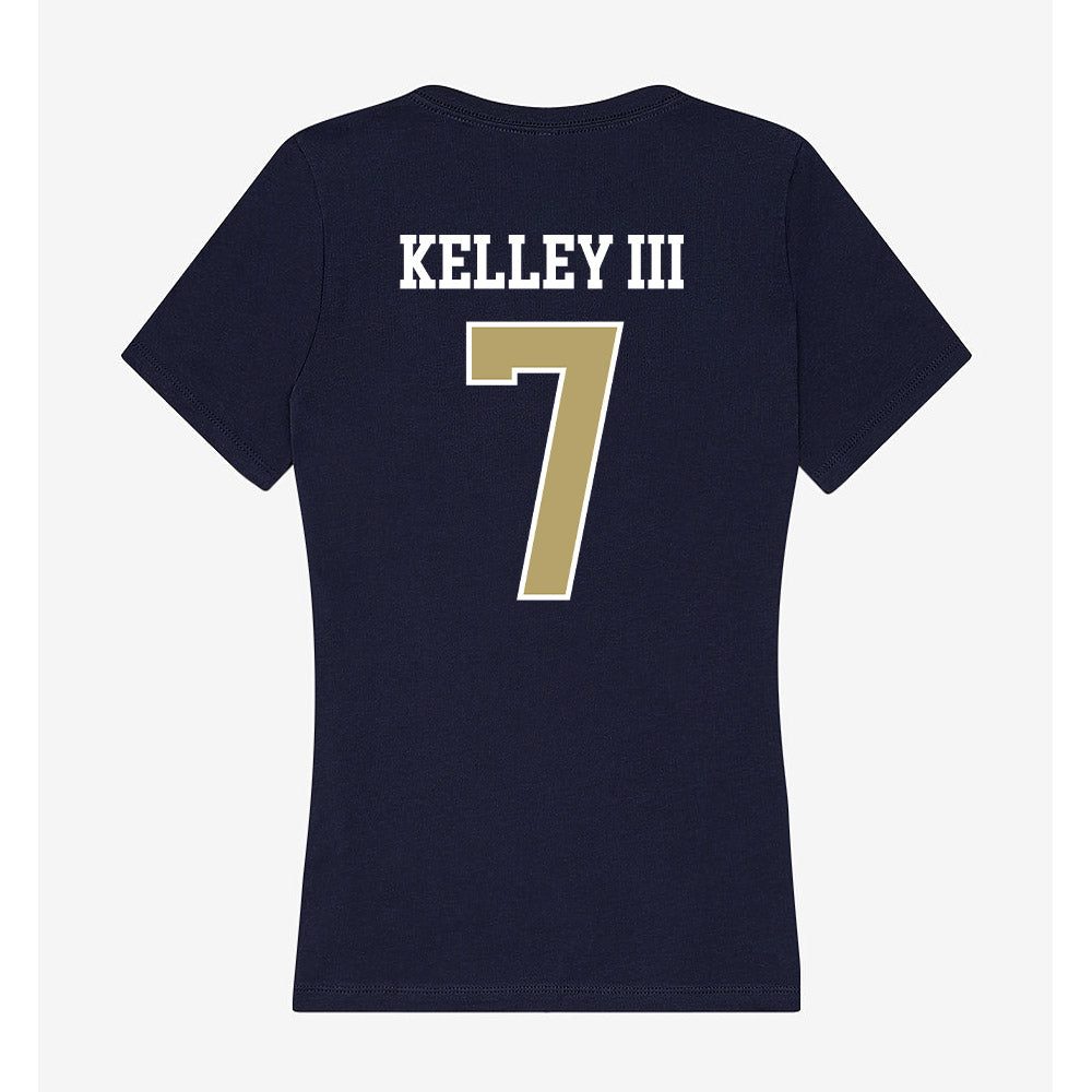 Georgia Tech - NCAA Men's Basketball : Chas Kelley III - Women's V-Neck T-Shirt-1