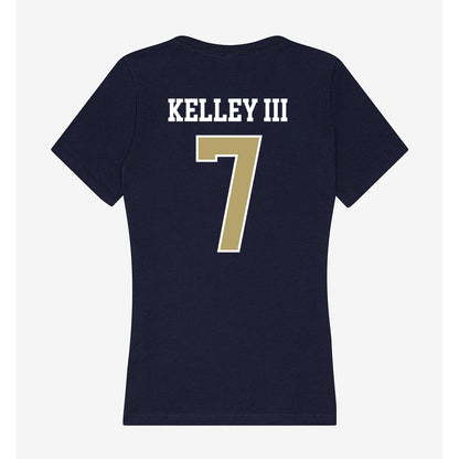 Georgia Tech - NCAA Men's Basketball : Chas Kelley III - Women's V-Neck T-Shirt-1