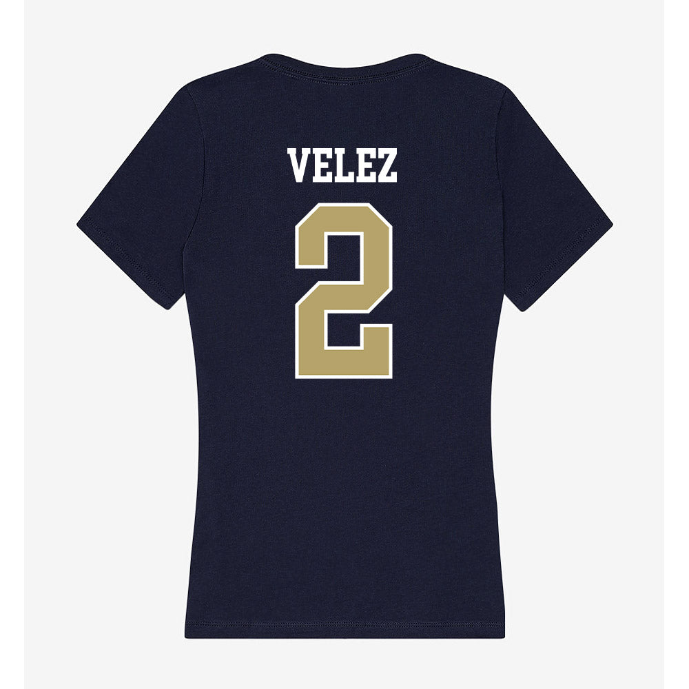Georgia Tech - NCAA Women's Volleyball : Sofia Velez - Women's V-Neck T-Shirt-1