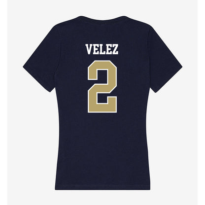 Georgia Tech - NCAA Women's Volleyball : Sofia Velez - Women's V-Neck T-Shirt-1