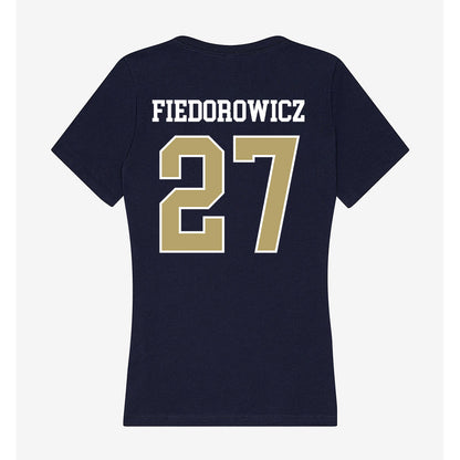 Georgia Tech - NCAA Women's Volleyball : Anna Fiedorowicz - Women's V-Neck T-Shirt-1