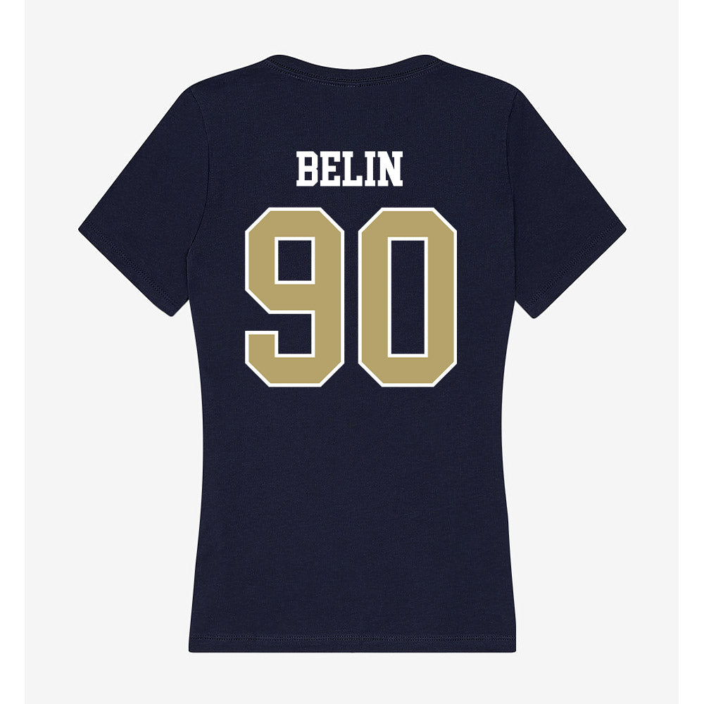 Georgia Tech - NCAA Football : Blake Belin - Women's V-Neck T-Shirt-1