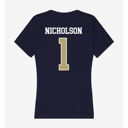Georgia Tech - NCAA Women's Tennis : Scarlett Nicholson - Women's V-Neck T-Shirt-1