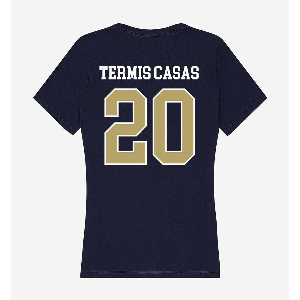 Georgia Tech - NCAA Women's Basketball : Ariadna Termis Casas - Women's V-Neck T-Shirt-1