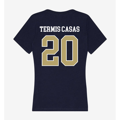 Georgia Tech - NCAA Women's Basketball : Ariadna Termis Casas - Women's V-Neck T-Shirt-1