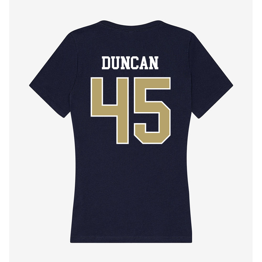 Georgia Tech - NCAA Football : Bayler Duncan - Women's V-Neck T-Shirt-1