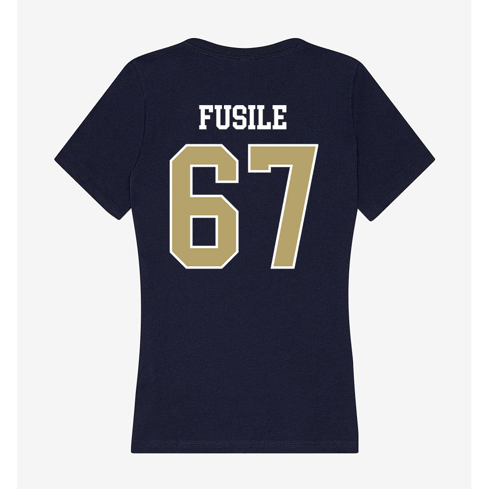 Georgia Tech - NCAA Football : Joe Fusile - Women's V-Neck T-Shirt-1