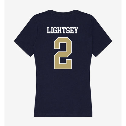 Georgia Tech - NCAA Football : Ej Lightsey - Women's V-Neck T-Shirt-1