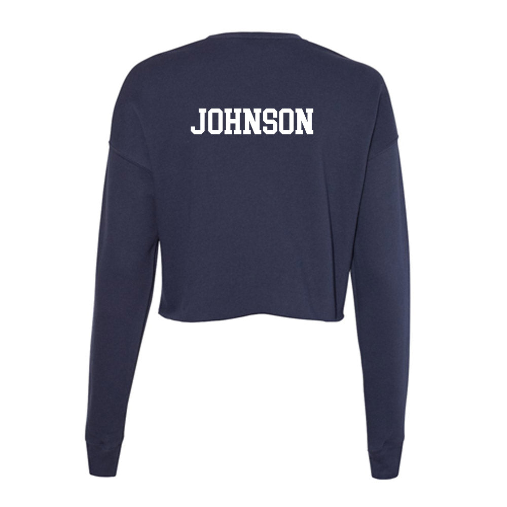 Georgia Tech - NCAA Women's Track & Field : Kendall Johnson - Women's Cropped Crew Fleece-1