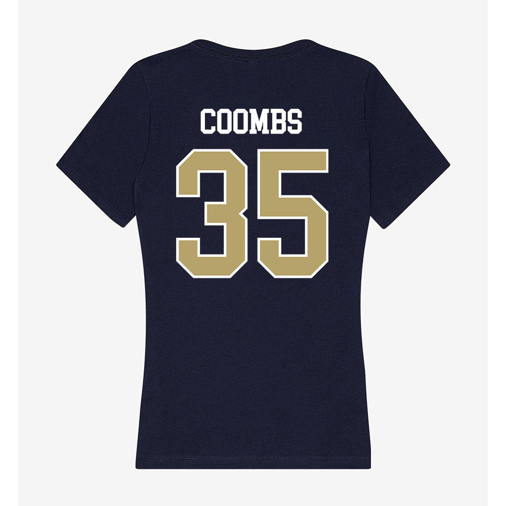 Georgia Tech - NCAA Football : Carrington Coombs - Women's V-Neck T-Shirt-1
