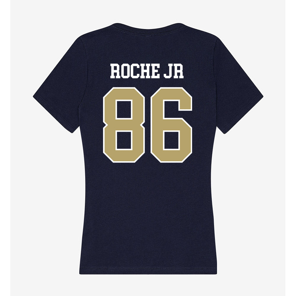 Georgia Tech - NCAA Football : Kevin Roche Jr - Women's V-Neck T-Shirt-1