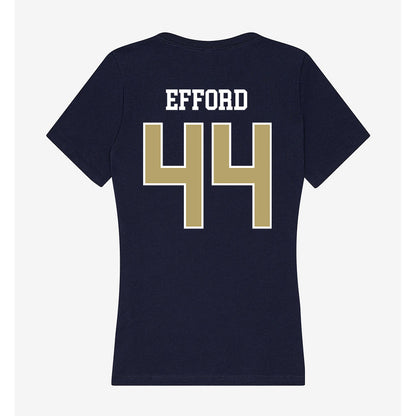 Georgia Tech - NCAA Football : Kyle Efford - Women's V-Neck T-Shirt-1