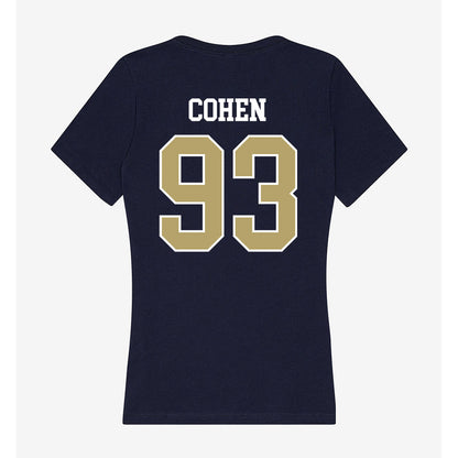 Georgia Tech - NCAA Football : Drew Cohen - Women's V-Neck T-Shirt-1