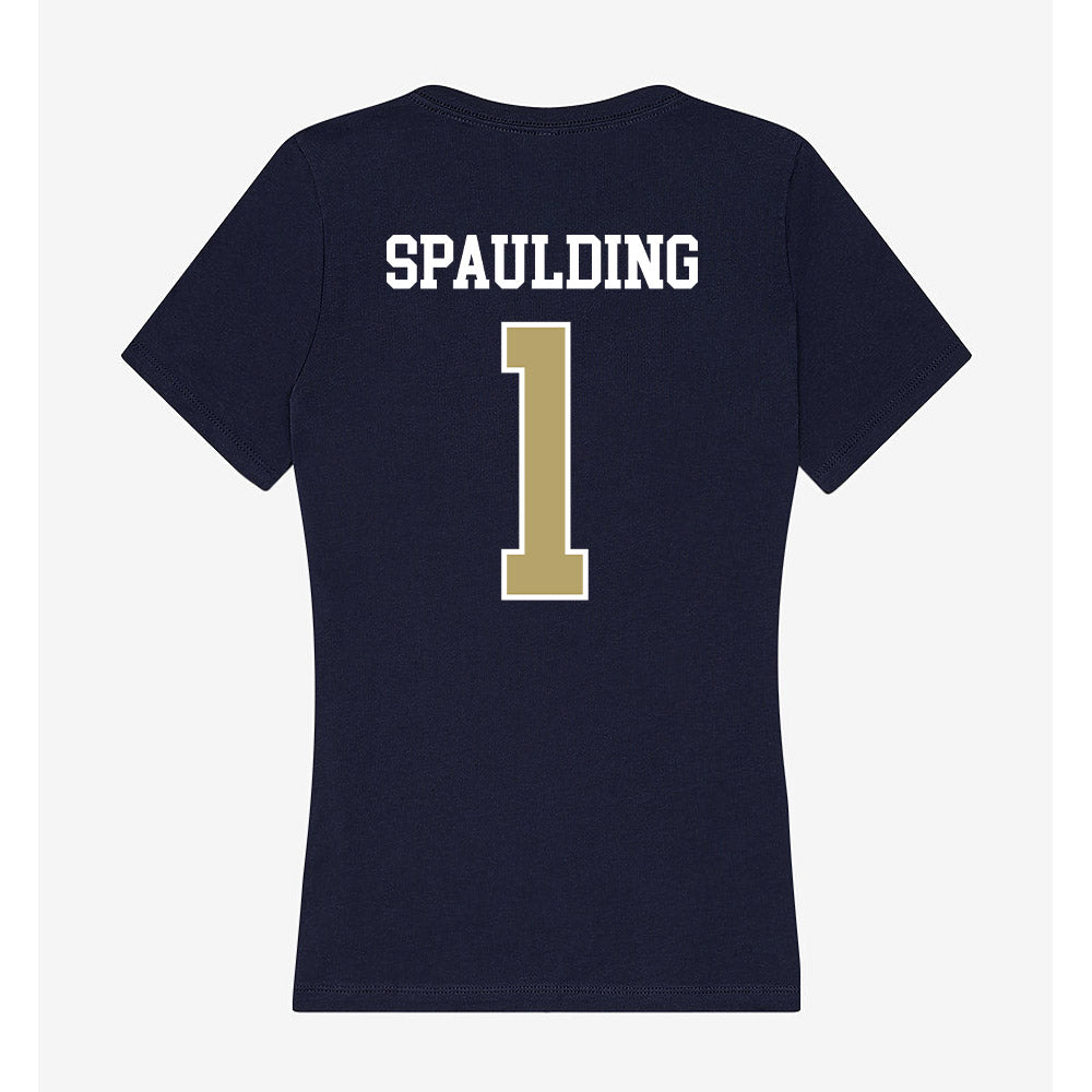 Georgia Tech - NCAA Football : Cayman Spaulding - Women's V-Neck T-Shirt-1