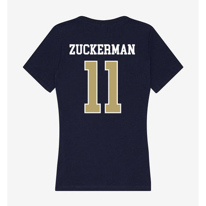 Georgia Tech - NCAA Baseball : Ryan Zuckerman - Women's V-Neck T-Shirt-1