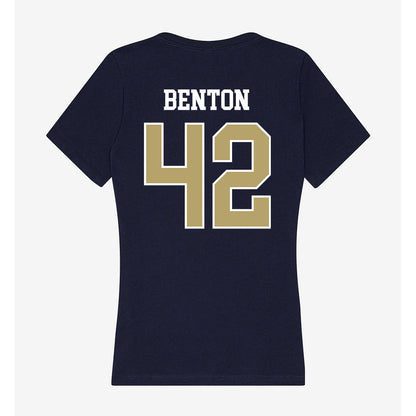 Georgia Tech - NCAA Football : Will Benton - Women's V-Neck T-Shirt-1
