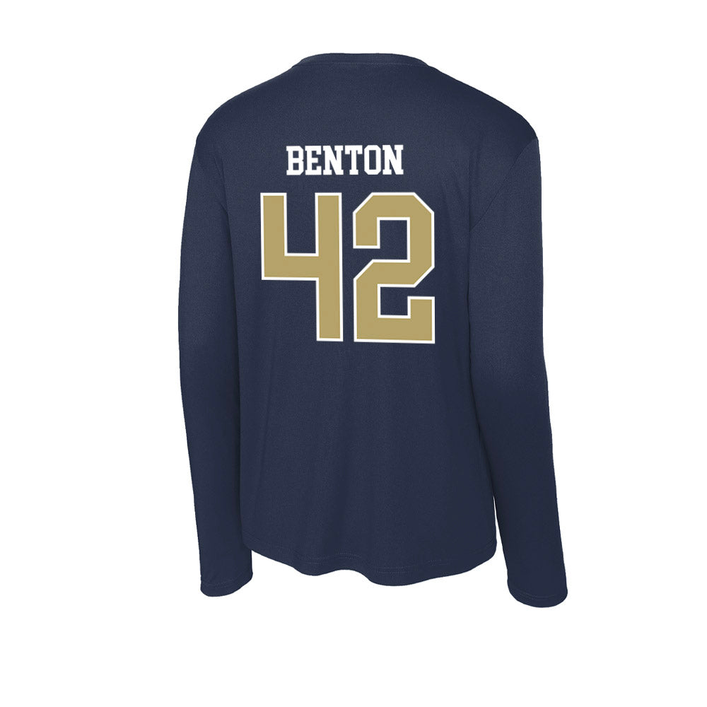 Georgia Tech - NCAA Football : Will Benton - Activewear Long Sleeve T-Shirt-1