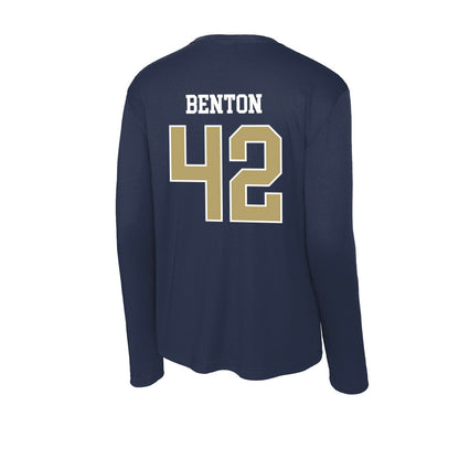 Georgia Tech - NCAA Football : Will Benton - Activewear Long Sleeve T-Shirt-1