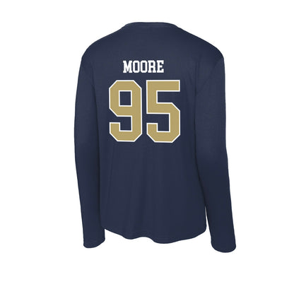 Georgia Tech - NCAA Football : Jason Moore - Activewear Long Sleeve T-Shirt-1