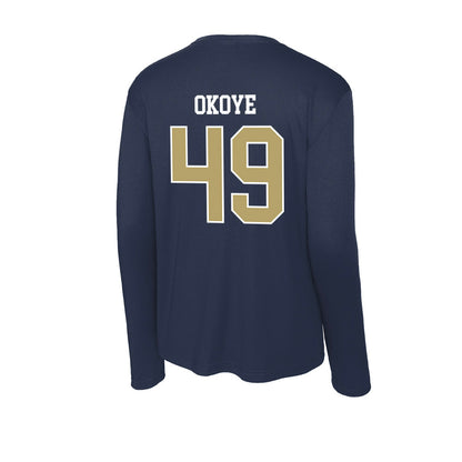 Georgia Tech - NCAA Football : Chuma Okoye - Activewear Long Sleeve T-Shirt-1