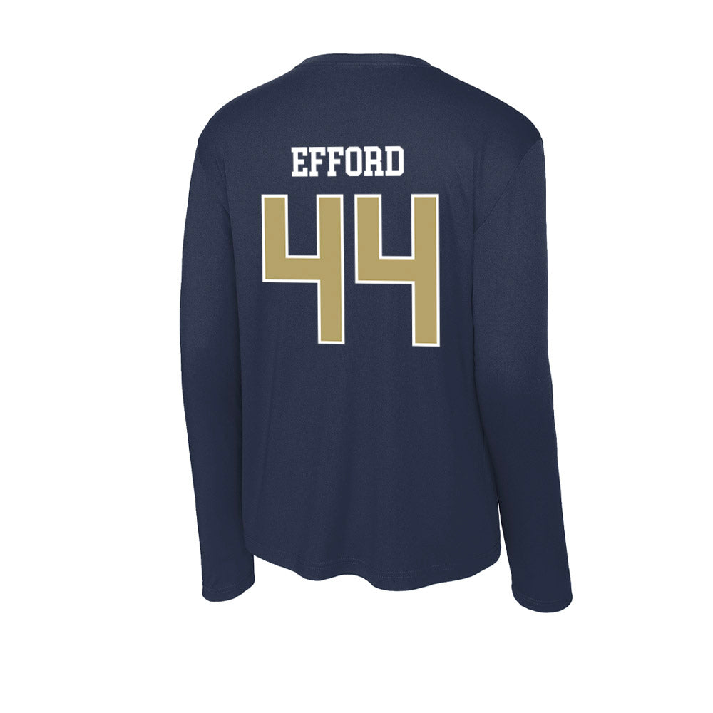 Georgia Tech - NCAA Football : Kyle Efford - Activewear Long Sleeve T-Shirt-1