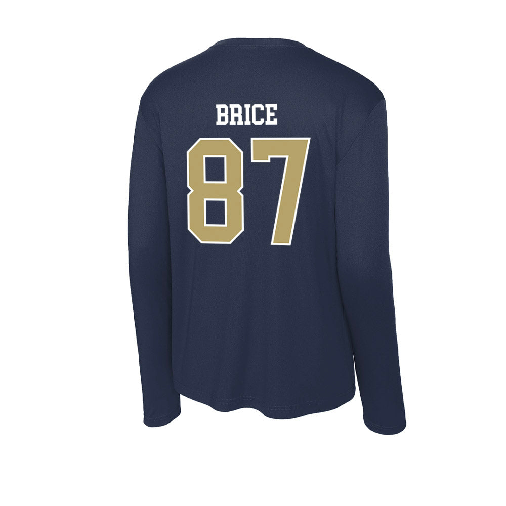 Georgia Tech - NCAA Football : Jamauri Brice - Activewear Long Sleeve T-Shirt-1