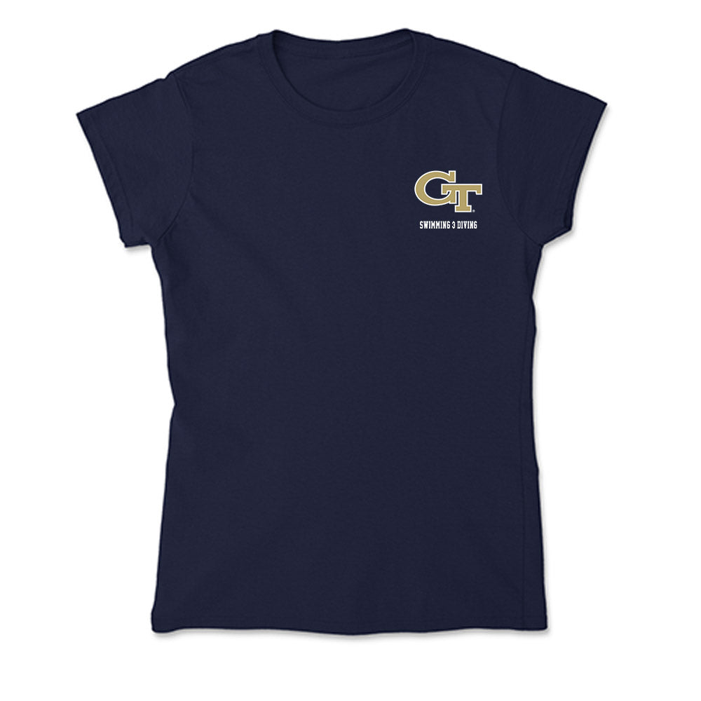 Georgia Tech - NCAA Women's Swimming & Diving : MaryGrace Guzzino - Soft Style Women’s T-Shirt-0