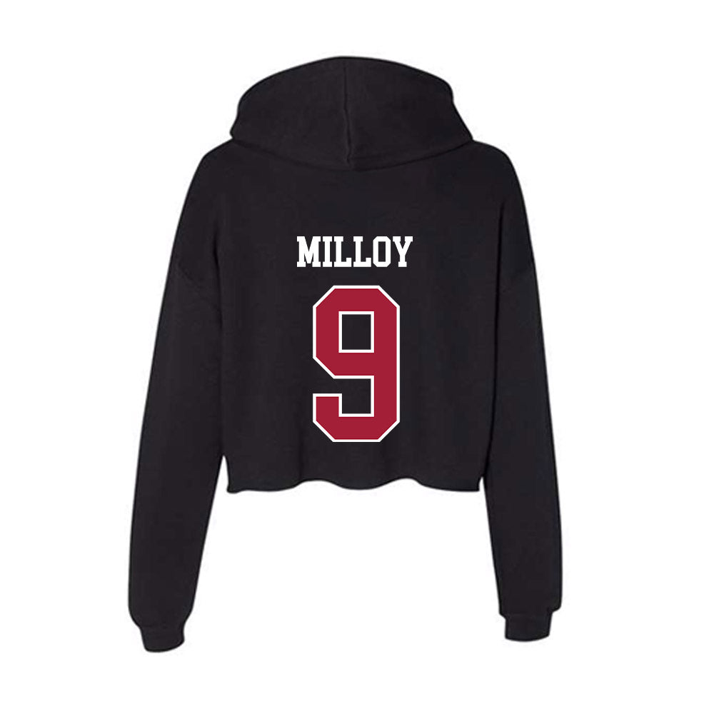 Oklahoma - NCAA Softball : Tia Milloy - Women's Crop Fleece Hoodie-1