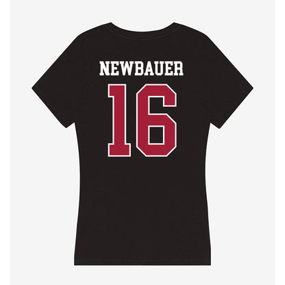 Oklahoma - NCAA Football : Whitt Newbauer - Women's V-Neck T-Shirt-1