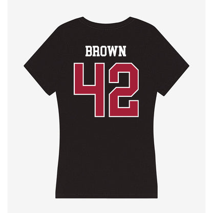 Oklahoma - NCAA Women's Soccer : Riley Brown - Women's V-Neck T-Shirt-1