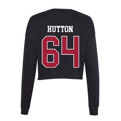 Oklahoma - NCAA Football : Sean Hutton - Women's Cropped Crew Fleece-1